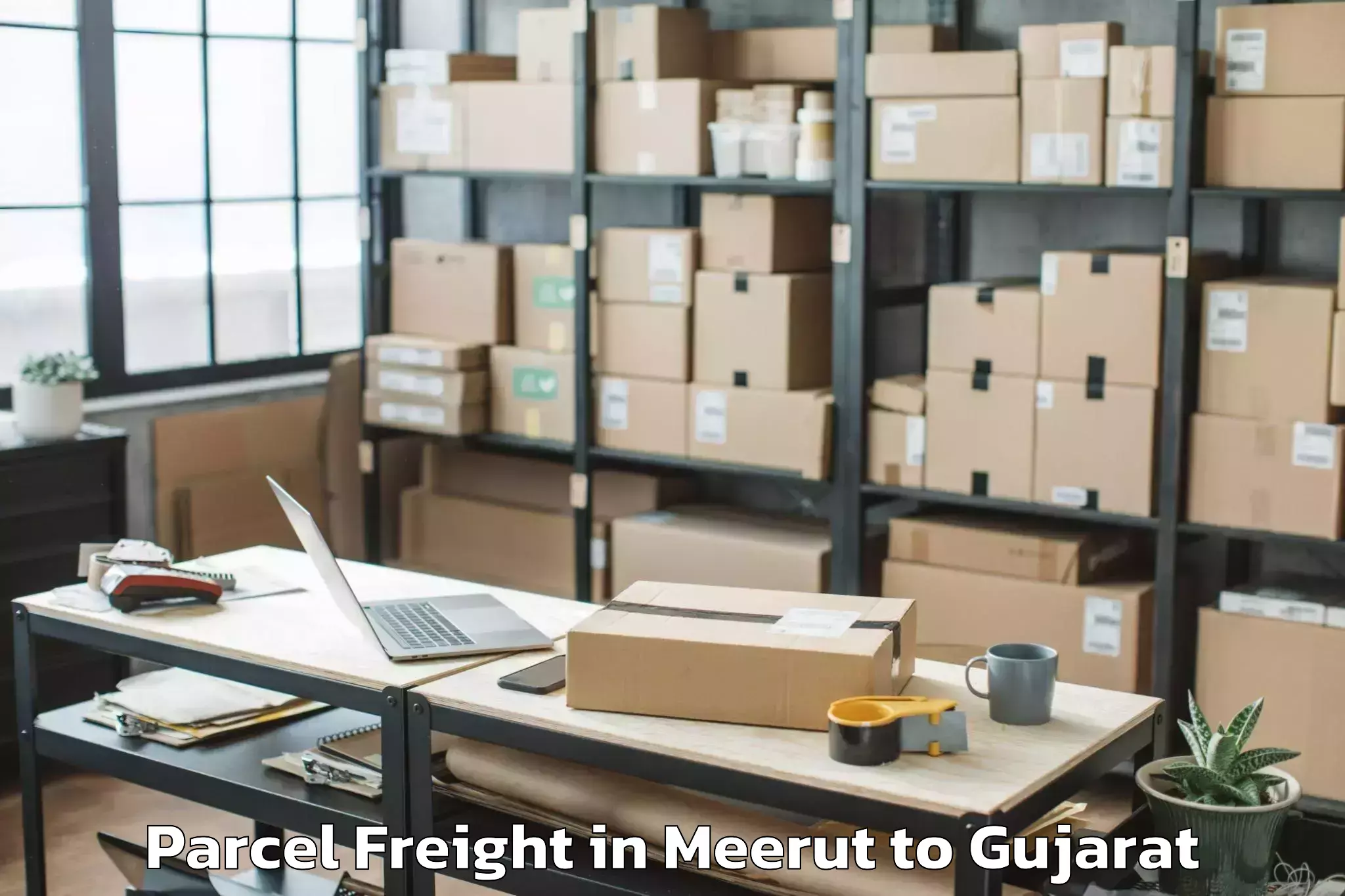 Get Meerut to Mahuva Parcel Freight